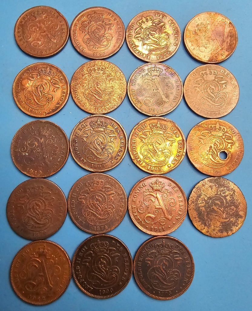 Oude Belgische munten, Ophalen of Verzenden, Overig, Setje