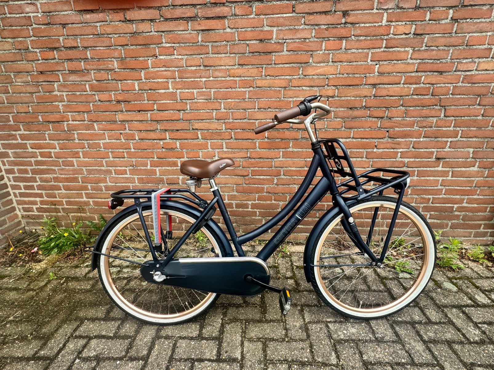 🦋Cortina u4 transporter 26 inch blue jeans🦋zeer populaire, Fietsen en Brommers, Fietsen | Meisjes, Ophalen, Zo goed als nieuw