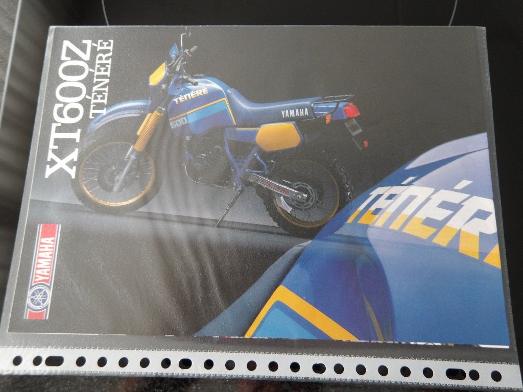 Yamaha XT600Z Ténéré brochure, Motoren, Ophalen of Verzenden, Yamaha