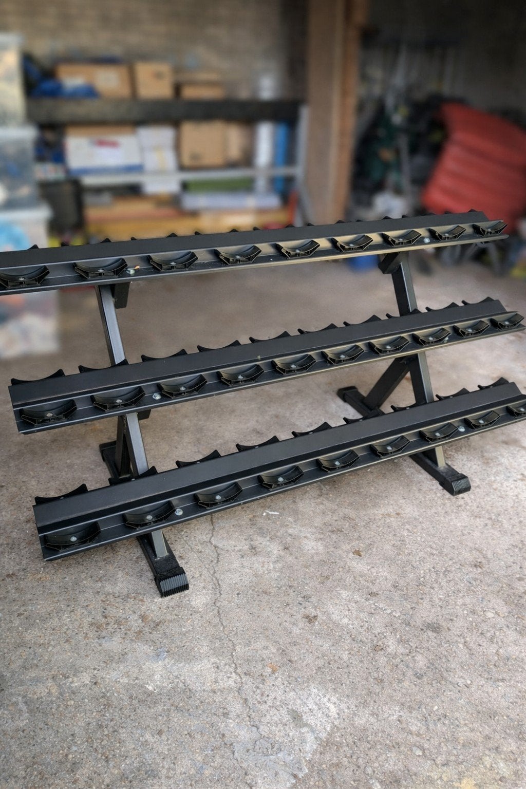 Dumbbell rek - 3 lagen - Zwart, Ophalen, Gebruikt, Overige typen