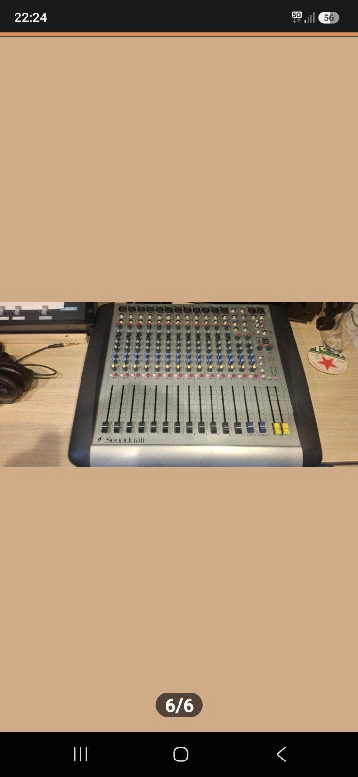 Soundcraft Spirit E12 Mengpaneel, Muziek en Instrumenten, Ophalen of Verzenden, Gebruikt, 10 tot 20 kanalen, Microfooningang