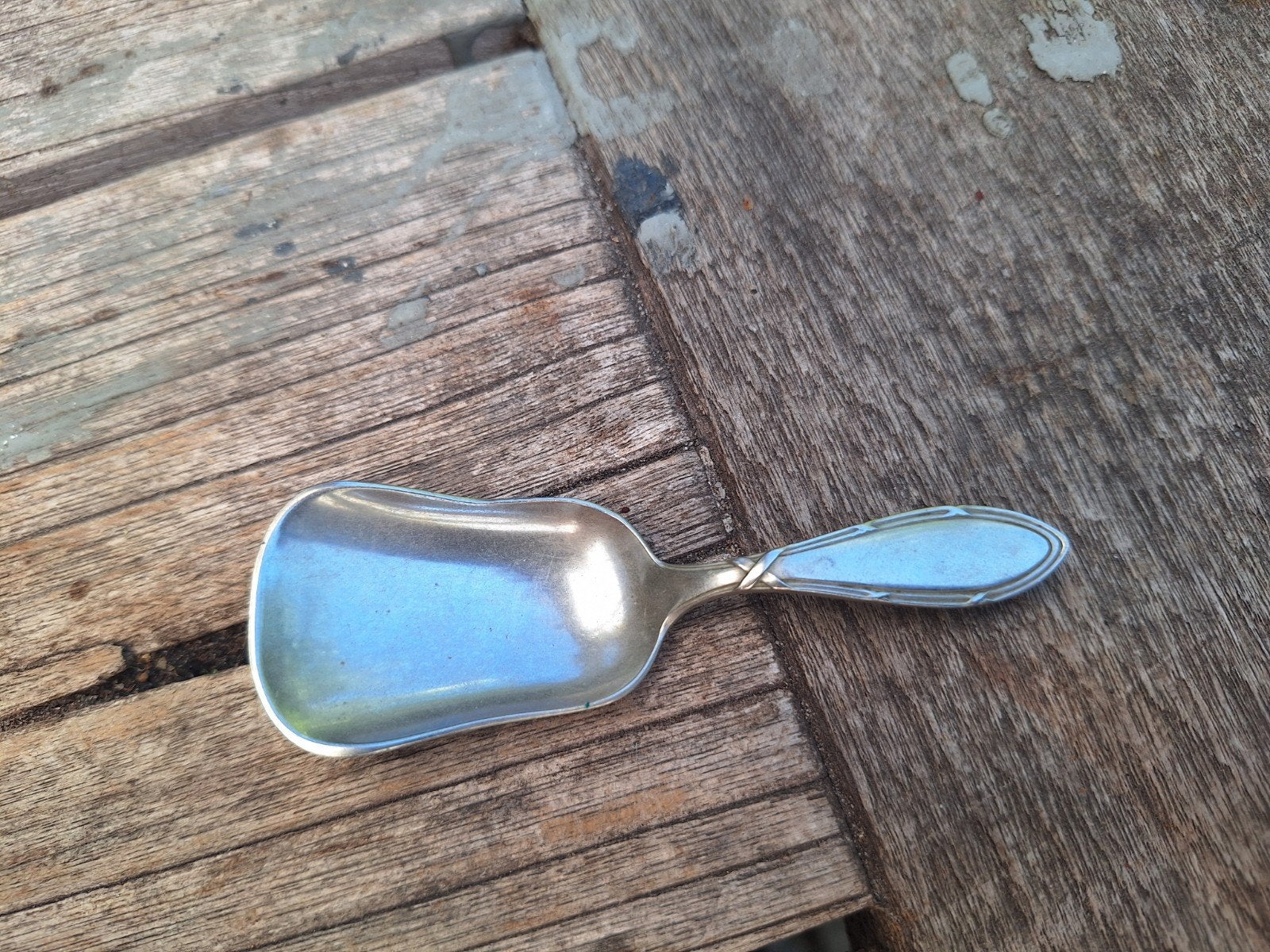 Vintage Keltum verzilverde theeschep - Jaren 30/50 Art Deco, Antiek en Kunst, Ophalen
