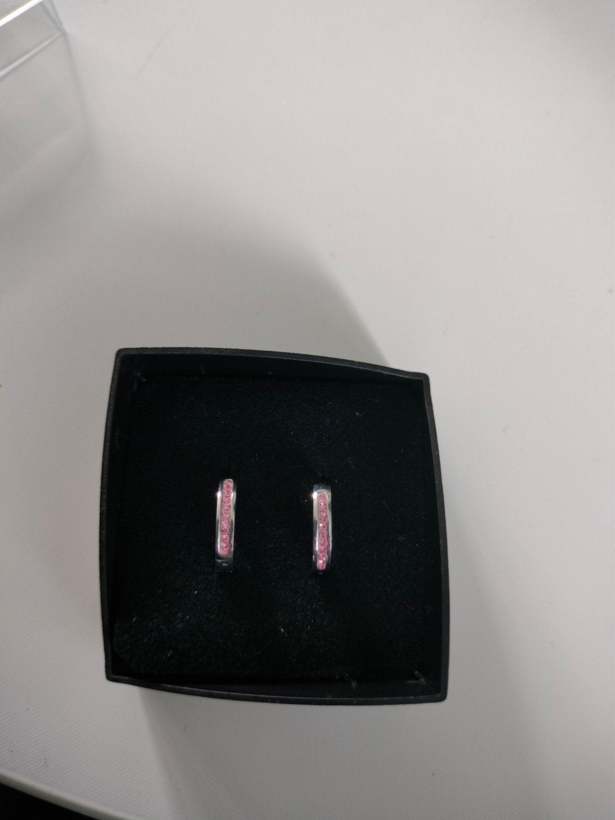 Stainless steel oorringetjes roze, Sieraden, Tassen en Uiterlijk, Oorbellen, Overige materialen, Ophalen of Verzenden, Roze, Hangers
