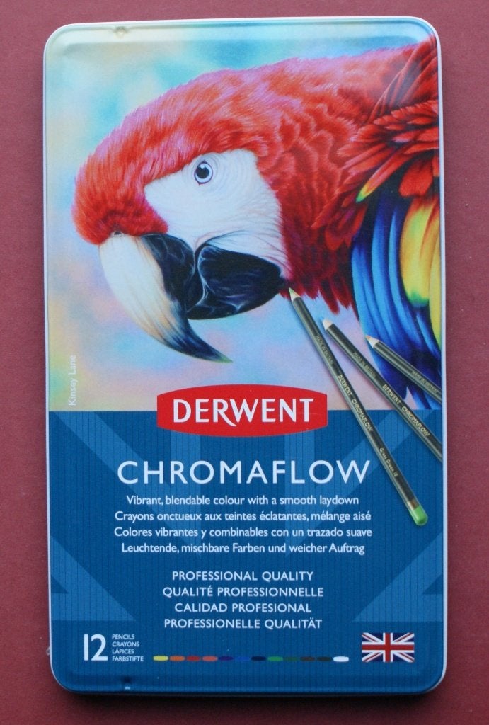 Geweldig: Derwent Chromaflow kleurpotloden, set van 12, Hobby en Vrije tijd, Tekenen, Verzenden, Nieuw, Potlood of Stift