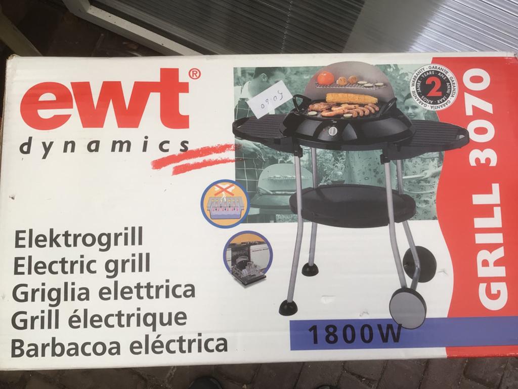 EWT Dynamics Grill 3070 Elektrische Barbecue 1800W, Ophalen, Nieuw