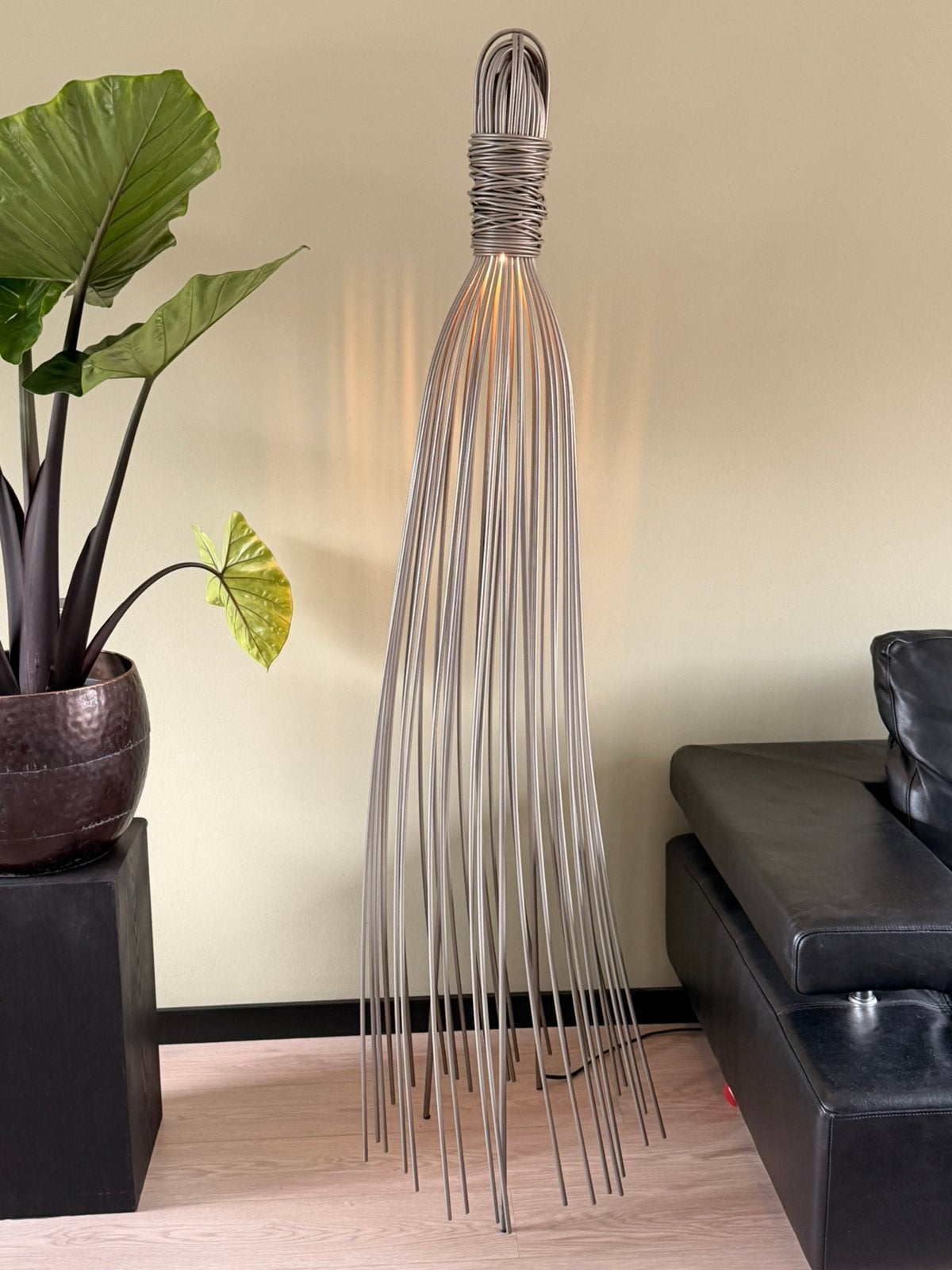 Design vloerlamp Terzani Hugo, Ophalen, Gebruikt, Modern, strak, Metaal