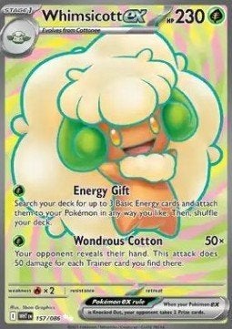 WHIMSICOTT EX 157/086 - WHITE FLARE, Ophalen of Verzenden, Nieuw, Losse kaart, Foil