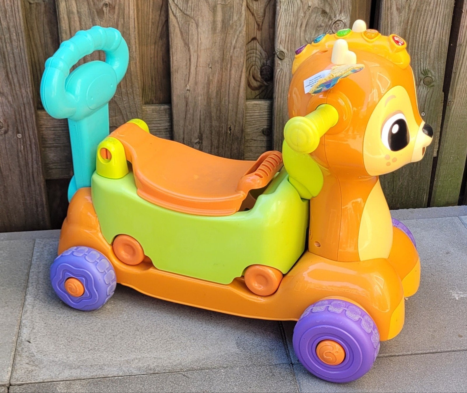 VTech Hoefje Hert, 4 in 1 Loopwagen, Ophalen, Gebruikt