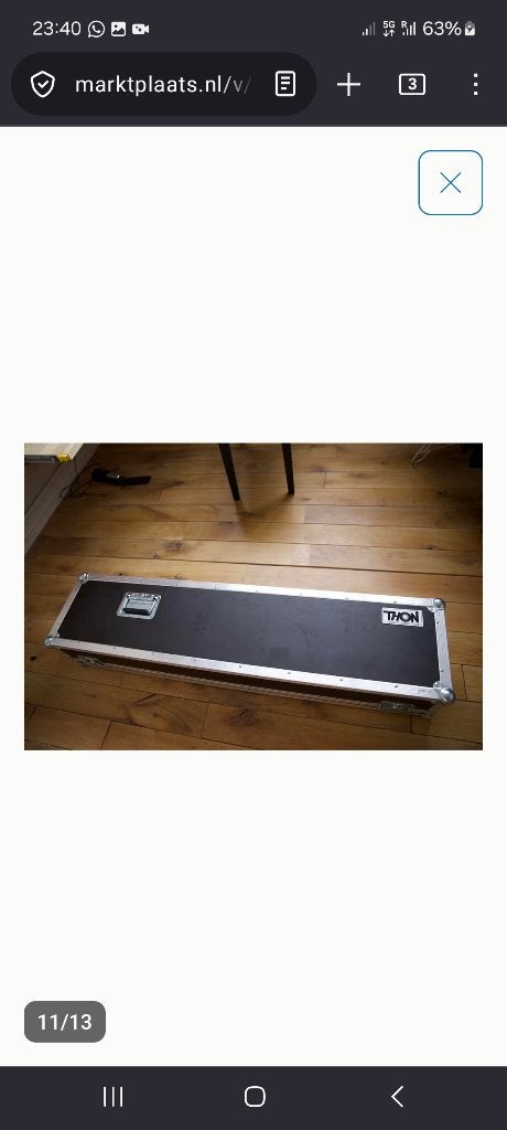 Flight case of Koffer keyboard Roland RD-88, Ophalen, Zo goed als nieuw, Keyboard of Synthesizer, Flightcase