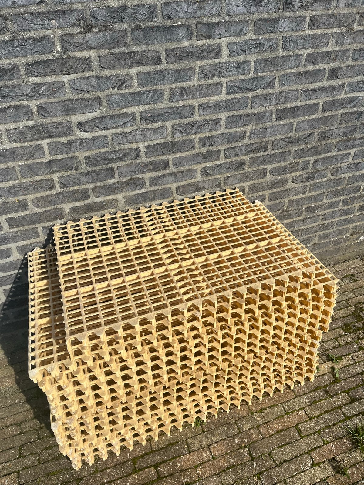 Kunststof vloerdelen - 20 m² ideaal voor in voortent etc, Kunststof, Gebruikt, 50 tot 150 cm, Overige typen