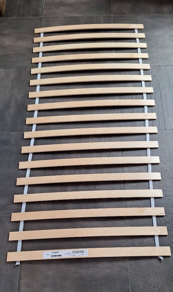 Ikea Luroy lattenbodem 90x200cm, Ophalen, 90 cm, Eenpersoons, Zo goed als nieuw