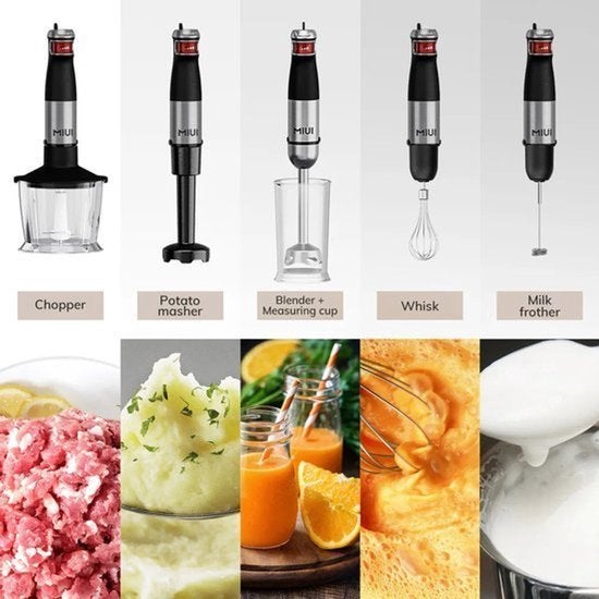 Staafmixer - 6-In-1 - 1200W - Handblender - Elektrisch - Roe, Corvance B.V., Verzenden, Nieuw, Corvancebol@gmail.com