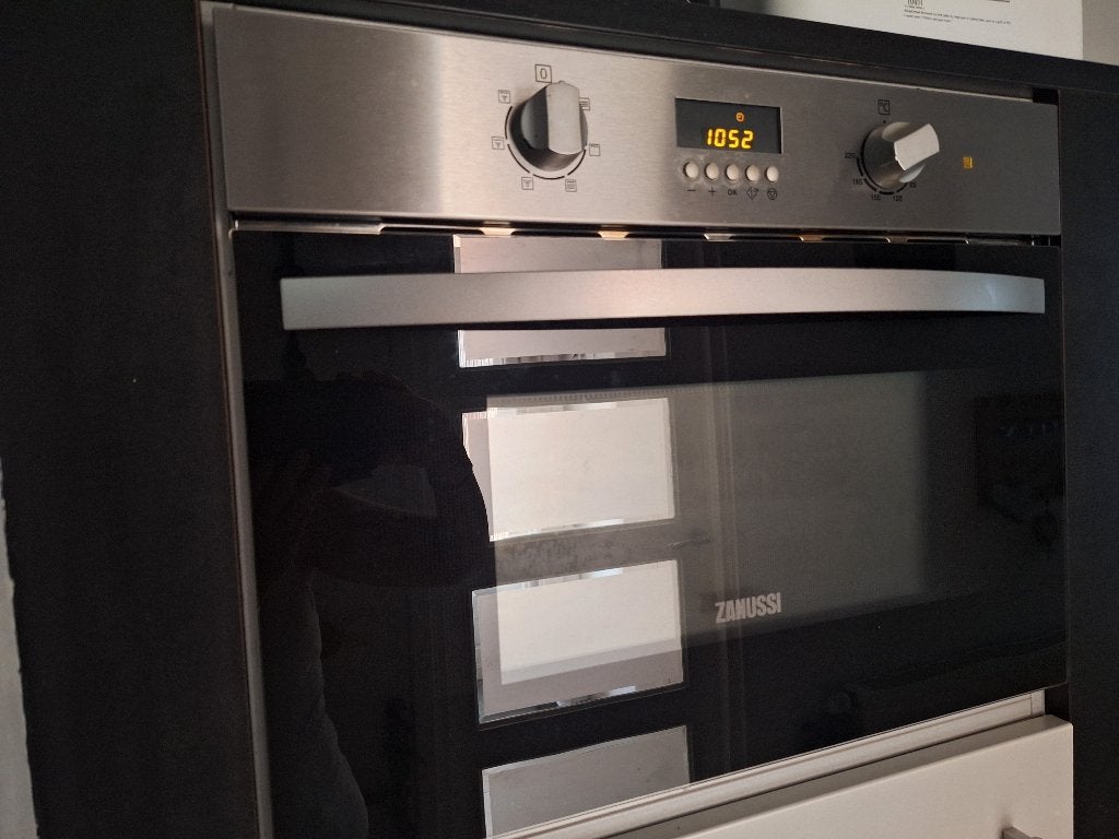 Zanussi inbouw magnetron, Ophalen, Crisp, Gebruikt, Inbouw