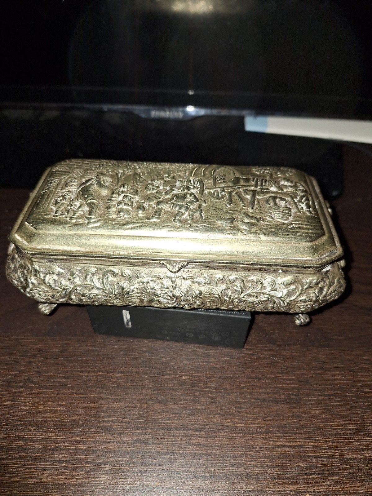 Sieraden en sigaretten opberg doosjes geen zilver, Antiek en Kunst, Ophalen, Zilver