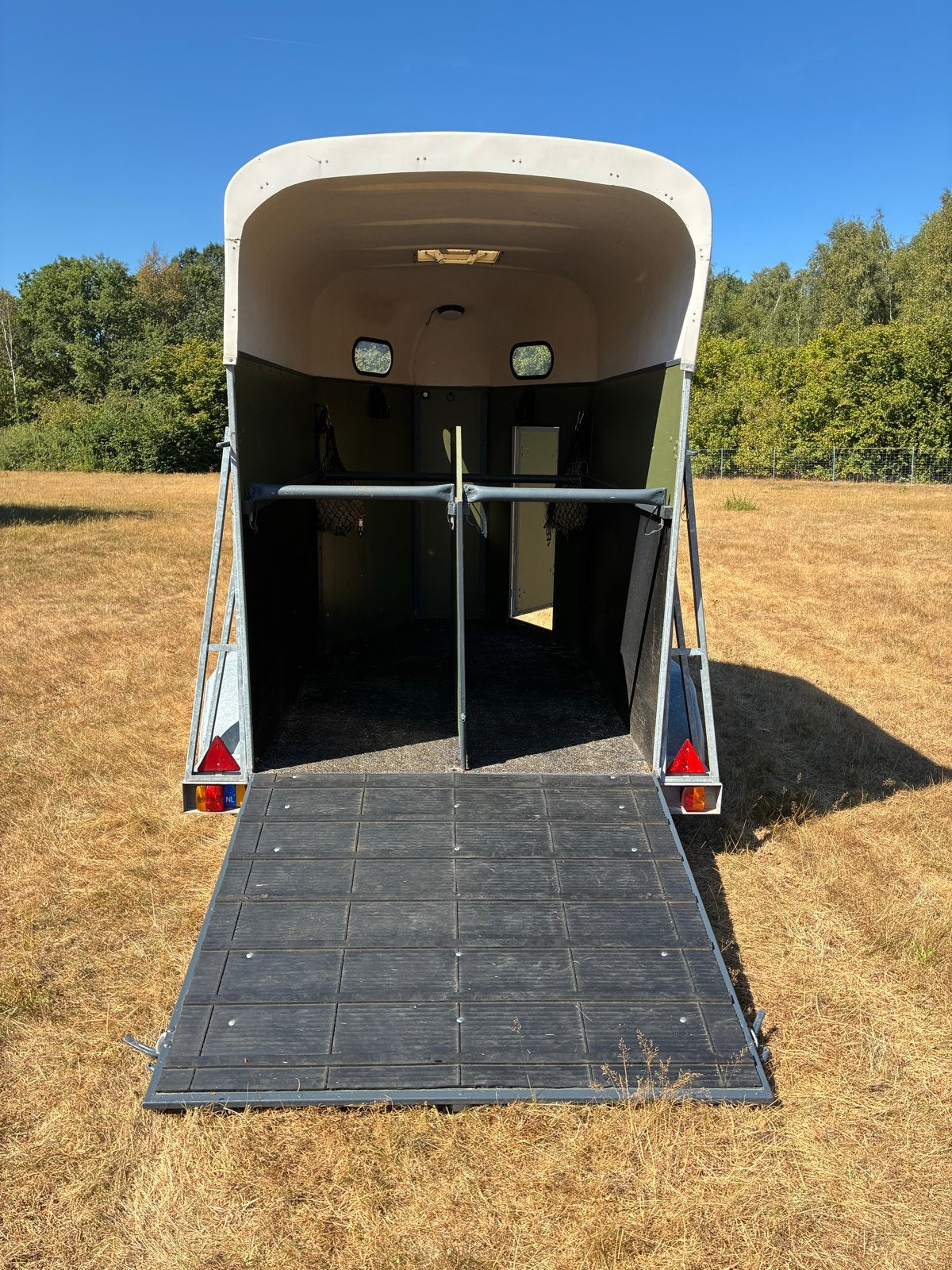 2-paards paardentrailer Peters | 4 nieuwe banden | 2000 kg, Ophalen, Gebruikt, Overige materialen, 2-paards trailer