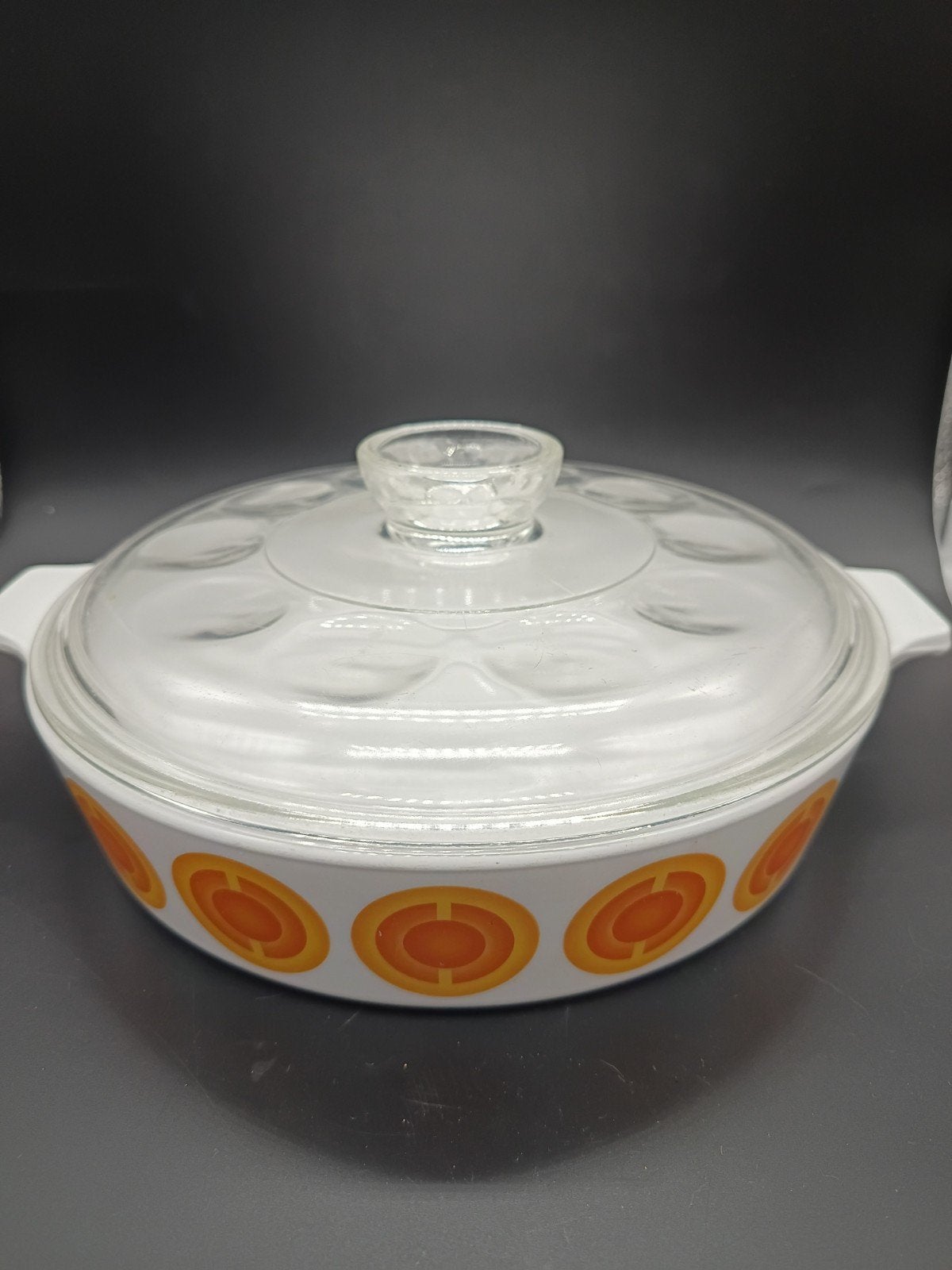 Vintage Pyroflam Ovenschaal met Deksel Jaren '70, Ophalen of Verzenden