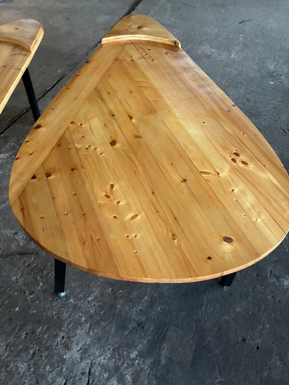 Set handgemaakte houten tafels - nautische stijl, Ophalen of Verzenden
