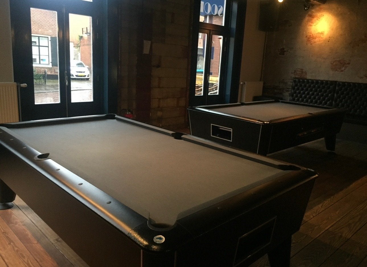 Twee Buffalo 8ft pooltafels munt inworp., Ophalen, Gebruikt, Pooltafel