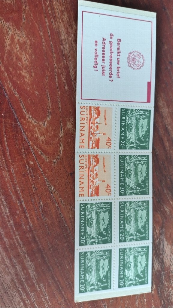 Postzegelboekje Suriname, Ophalen of Verzenden, Postfris
