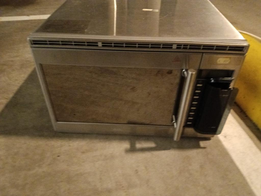 Siemens Combimagnetron - Vrijstaand, RVS, Combimagnetron, Gebruikt, 60 cm of meer, Ophalen of Verzenden