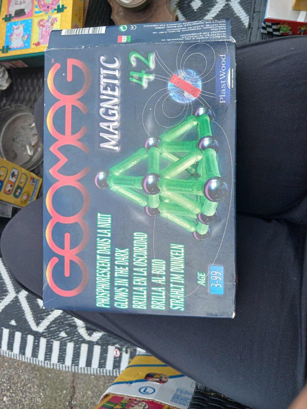 Geomag Glow in the Dark Magnetix 42-delig - Compleet, Ophalen, Zo goed als nieuw, Overige merken