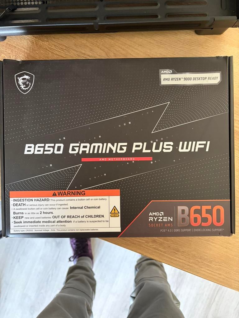 MSI B650 Gaming plus Wifi moederbord, Computers en Software, Moederborden, Zo goed als nieuw, AMD, DDR5, Ophalen