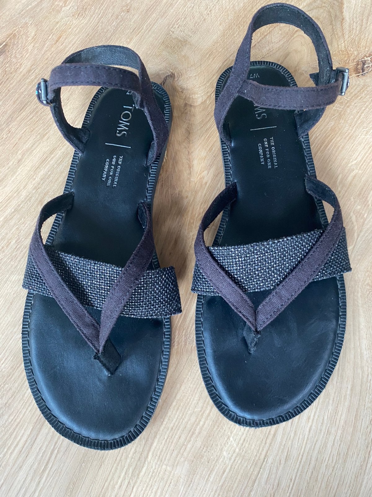 Toms sandaal slipper, Zwart, Gedragen, Sandalen of Muiltjes, Ophalen of Verzenden