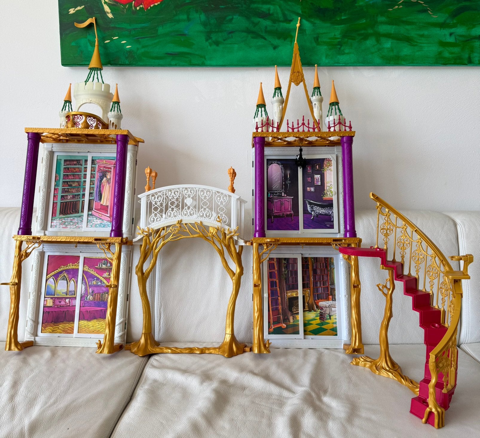 Ever After High 2 in 1 kasteel, Ophalen of Verzenden, Gebruikt, Poppenhuis
