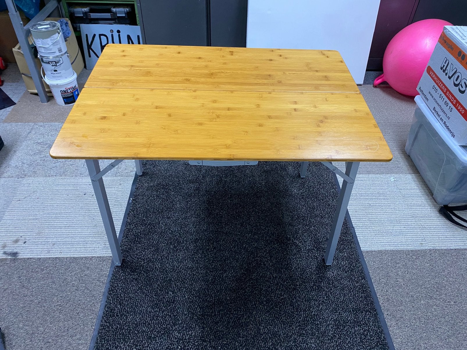 Camping tafel klaptafel. 100x70x70 cm, Ophalen, Gebruikt, Rechthoekig, Aluminium