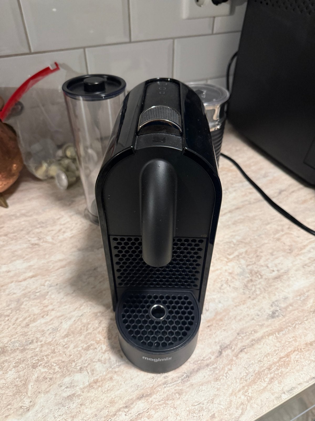 Nespresso Magimix U&Milk M130 Milk koffiemachine, Gebruikt, Koffiemachine, Ophalen of Verzenden, 1 kopje