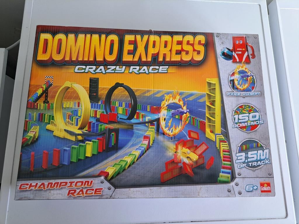 Domino Express Crazy Race Champion Race, Kinderen en Baby's, Speelgoed | Overig, Gebruikt, Jongen of Meisje, Ophalen of Verzenden