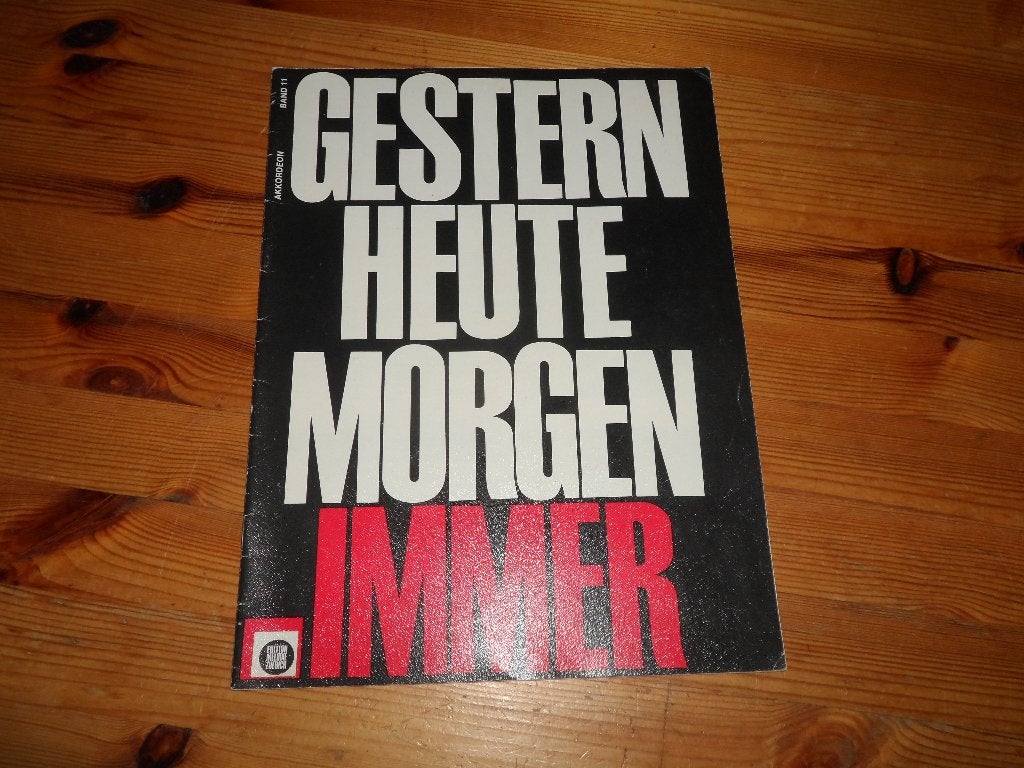 Beschrijving	Gestern heute morgen immer - herwig peychar, Muziek en Instrumenten, Bladmuziek, Gebruikt, Accordeon, Ophalen of Verzenden