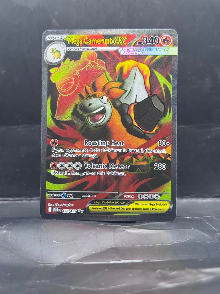 Pokemon Mega Evolution - Mega Camerupt ex 156/132, Ophalen of Verzenden, Zo goed als nieuw