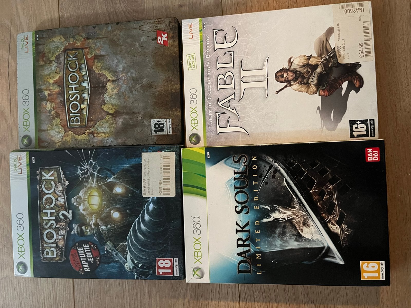 Limited Edition Xbox 360 Games: Bioshock, Fable II, Dark Sou, Online, Gebruikt, Vanaf 18 jaar, 1 speler