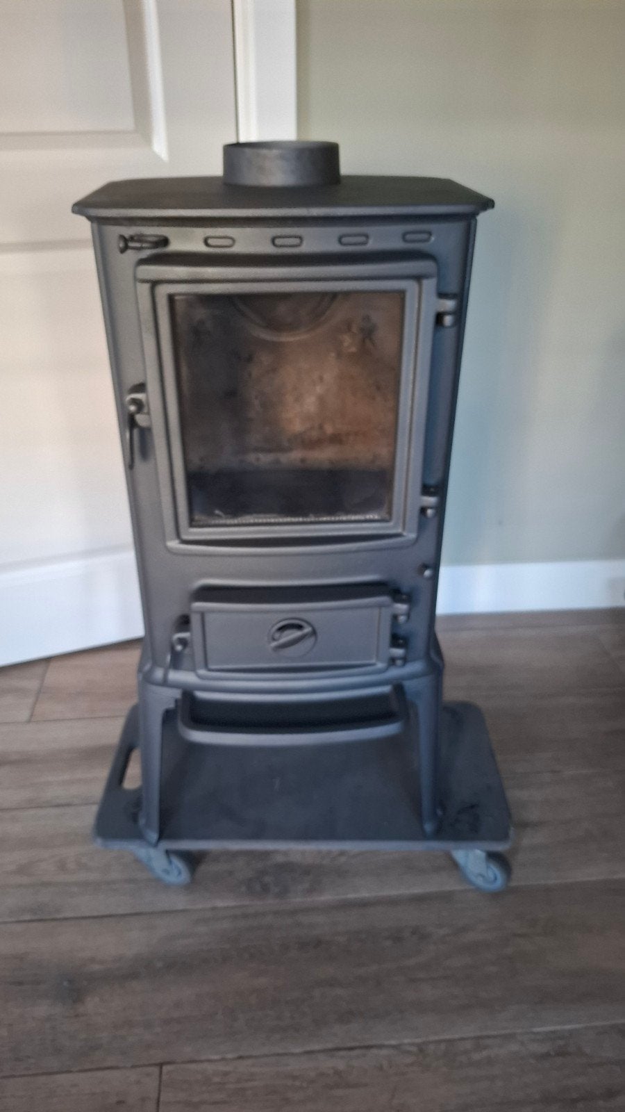 scandia houtkachel allesbrander, Huis en Inrichting, Ophalen, Zo goed als nieuw, Hout, Houtkachel