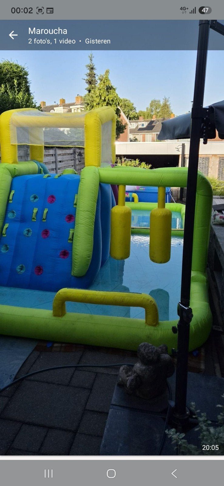 springkussen, Ophalen, Nieuw