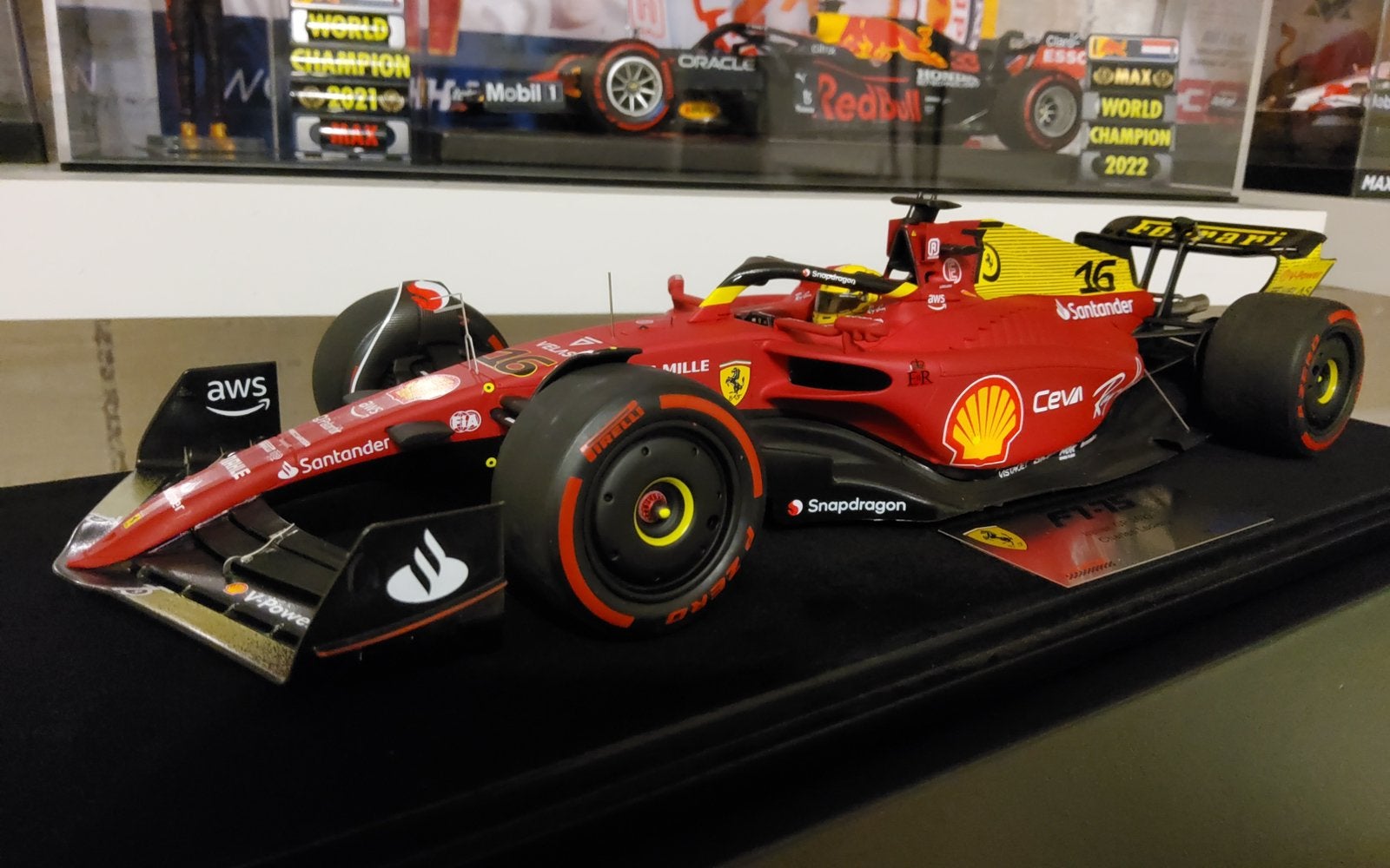 Scuderia Ferrari F1-75 Charles Leclerc Italian GP 2022 MONZA, Ophalen of Verzenden, Zo goed als nieuw, Formule 1