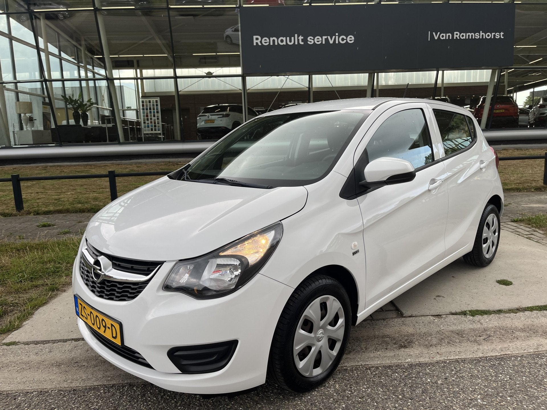 Opel KARL 1.0 ecoFLEX 120 Jaar Edition / Cruise / Airco / El, Auto's, Opel, Stof, Wit, Origineel Nederlands, Bedrijf