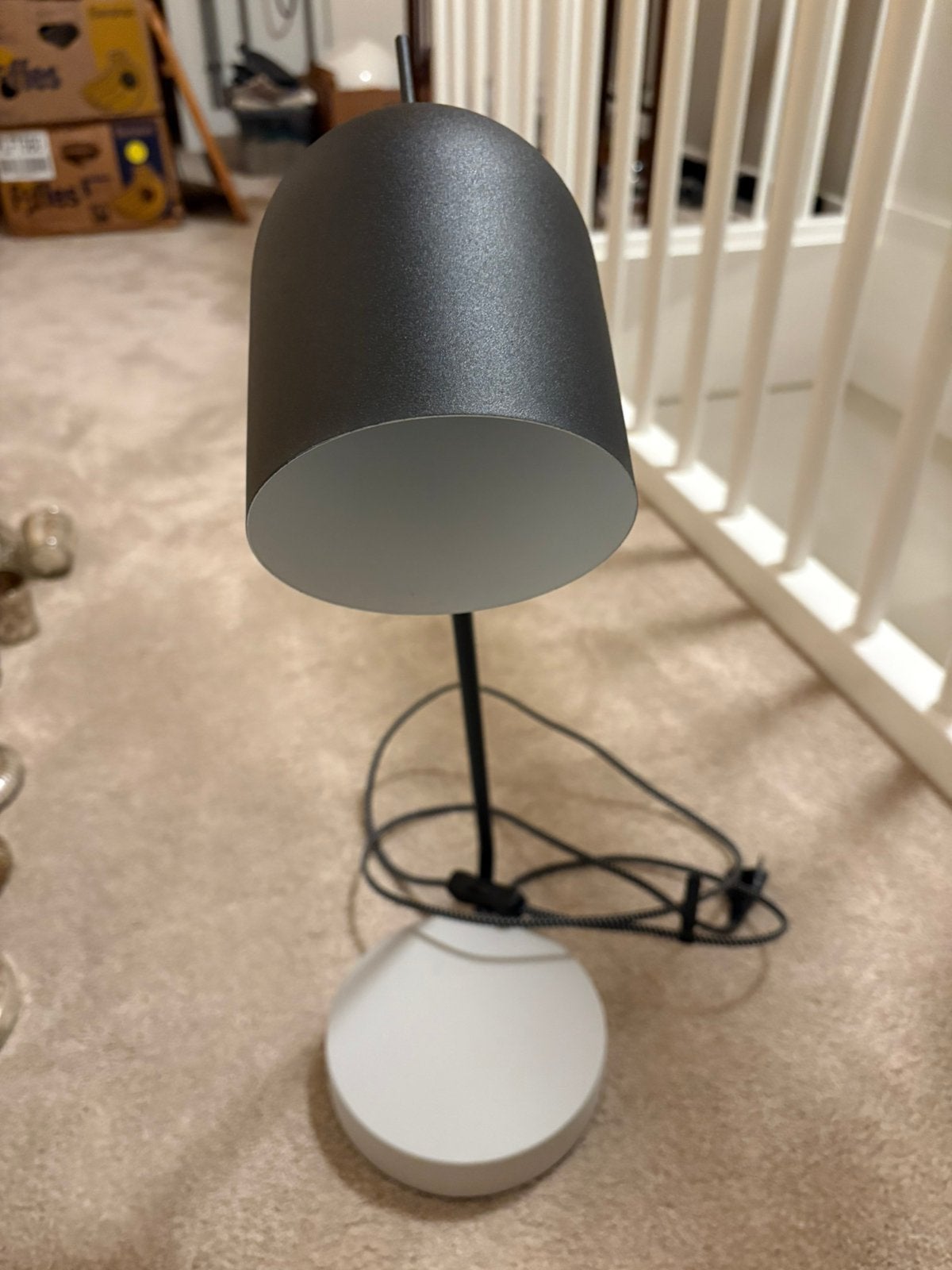 Tafel schemerlamp., Ophalen of Verzenden, Zo goed als nieuw, Zwart, Metaal