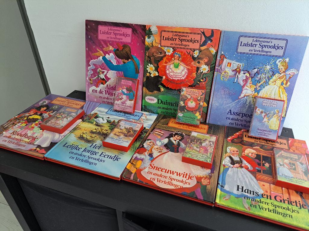 7x Lekturama's luister sprookjes en vertellingen + cassettes, Boeken, Sprookjes en Fabels, Ophalen of Verzenden, Gelezen, Lekturama