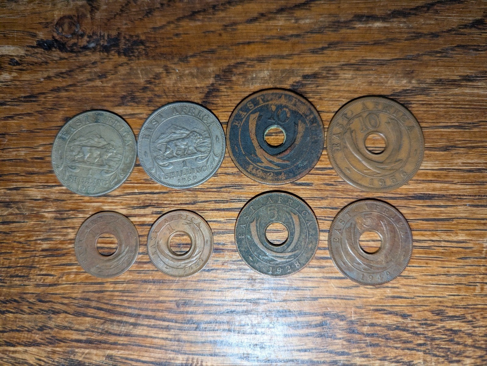 Munten Brits Oost Afrika, Ophalen of Verzenden, Buitenland, Munten