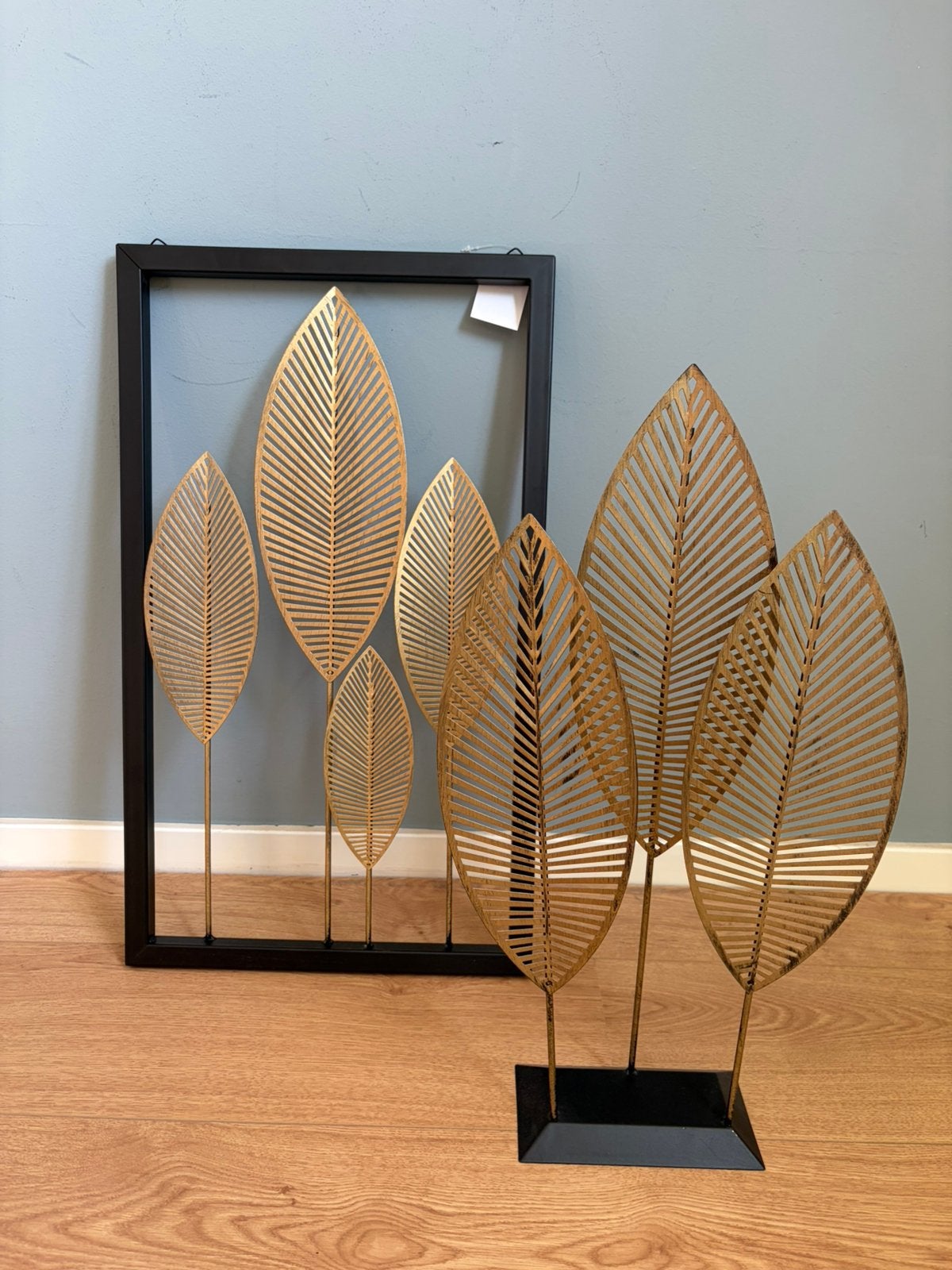 Leen Bakker decoratie zwart met goud - set van 2 stuks, Ophalen, Zo goed als nieuw