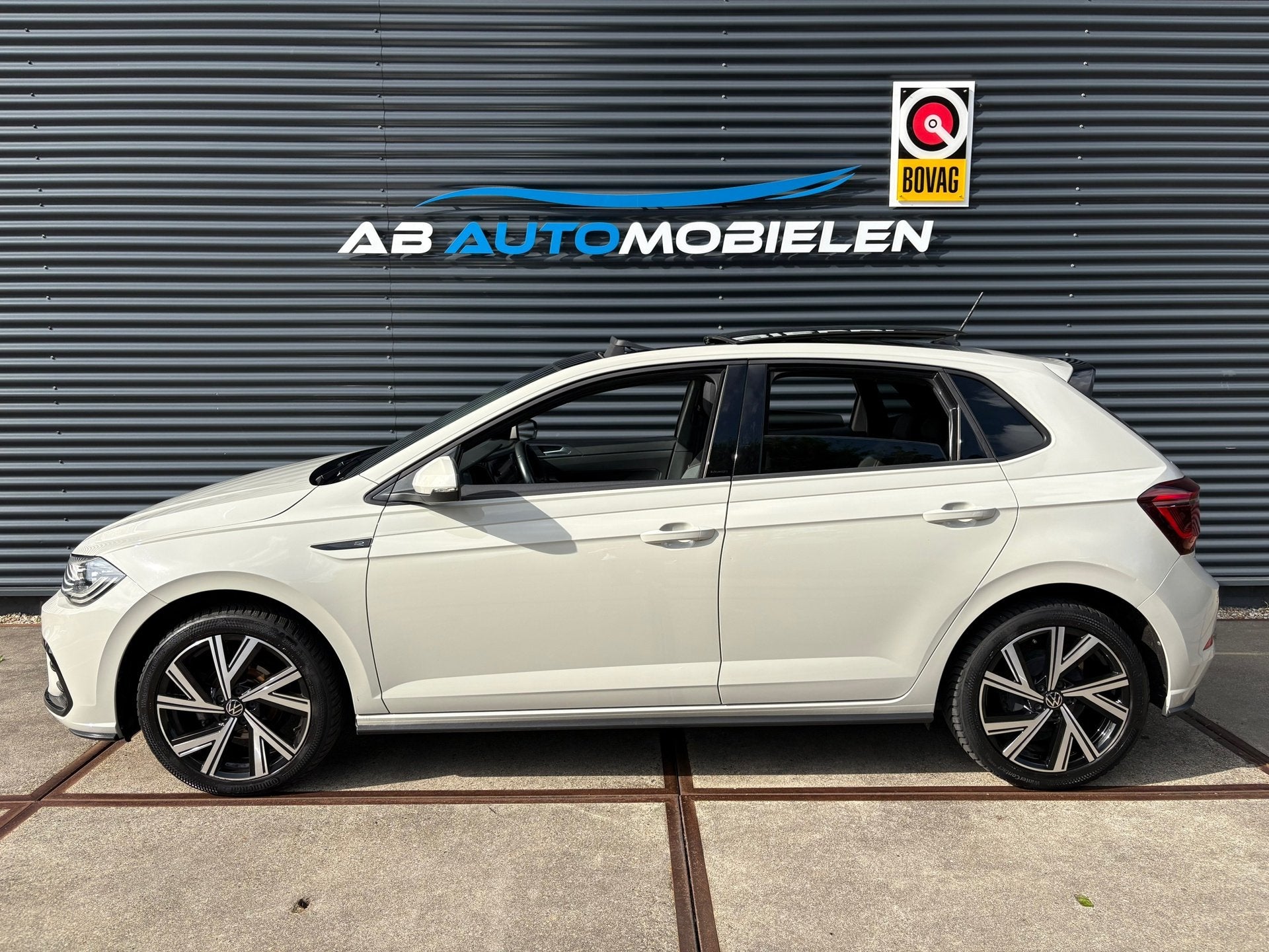 Volkswagen Polo 1.0 TSI R-Line Business ASCOT GREY/ PANORAMA, Gebruikt, Euro 6, 95 pk, Met garantie (alle)