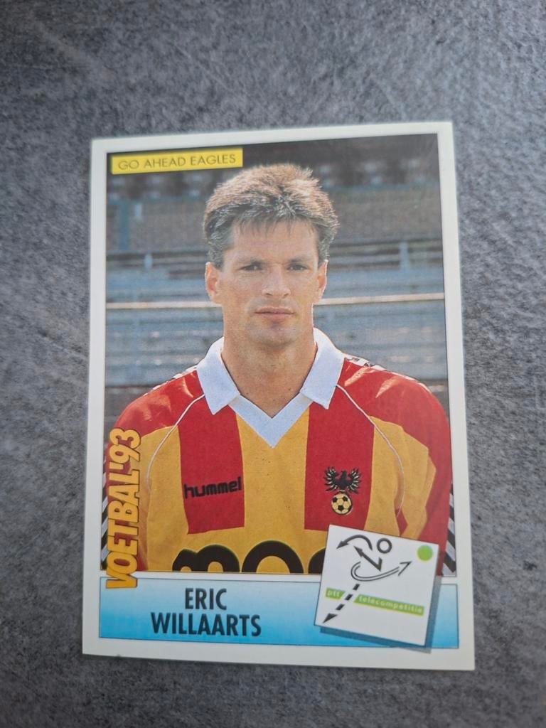 Panini sticker Voetbal 93. Eric Willaarts Go Ahead Eagles., Verzenden, Zo goed als nieuw, Sticker