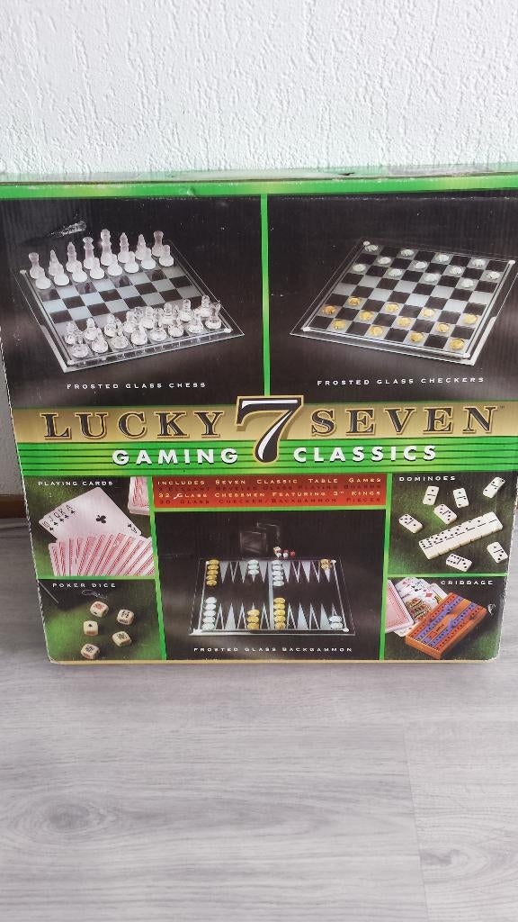 Gezelschapspellen klassiek, elegant gevormd, 7x, Hobby en Vrije tijd, Gezelschapsspellen | Bordspellen, Vijf spelers of meer, Ophalen of Verzenden