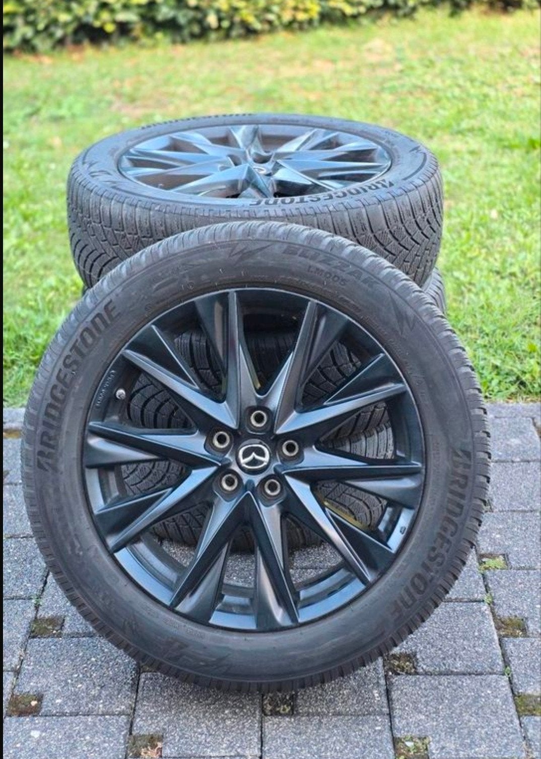 Mazda CX-5 KF originele 19" velgen Bridgestone winterbanden, Auto-onderdelen, 19 inch, Gebruikt, Band(en), Personenwagen