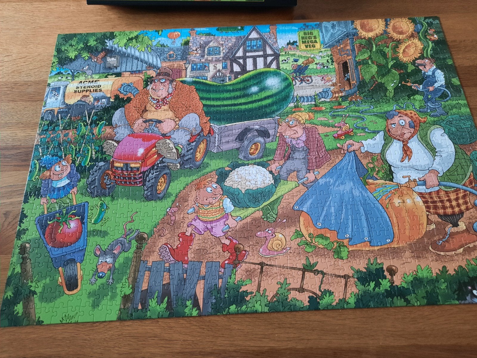 Wasgij Original 32: The Big Weigh In! Legpuzzel 1000 stukjes, Ophalen of Verzenden, 500 t/m 1500 stukjes, Zo goed als nieuw, Legpuzzel
