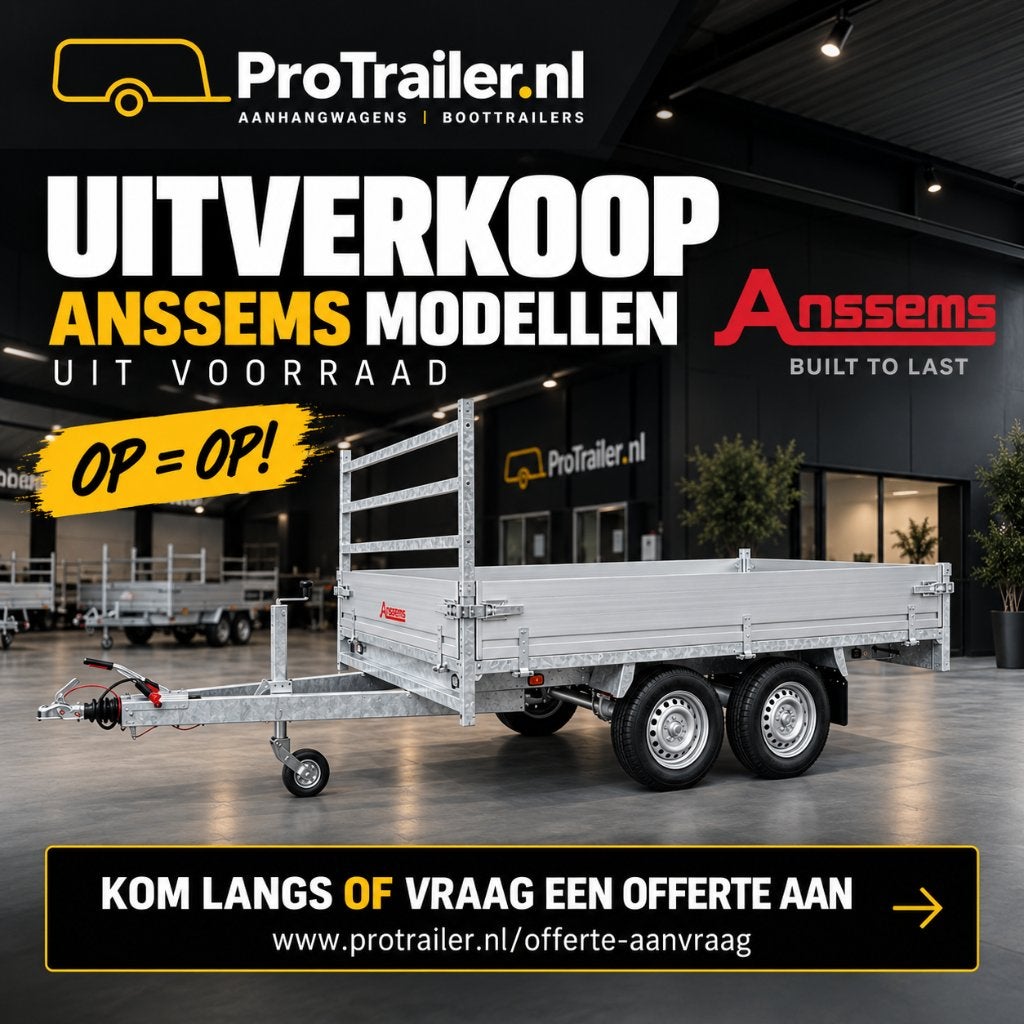 UITVERKOOP ANSSEMS AANHANGWAGENS – OP = OP!, Auto diversen, Aanhangers en Bagagewagens, Ophalen, Nieuw