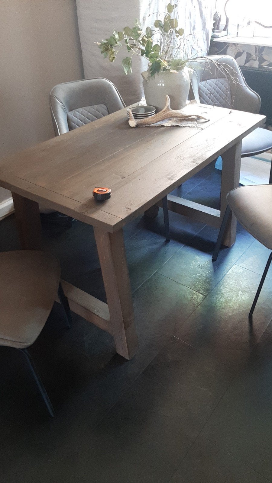 Kleine  nieuwe eettafel huisje sfeer, 100 tot 150 cm, Nieuw, Rechthoekig, 50 tot 100 cm