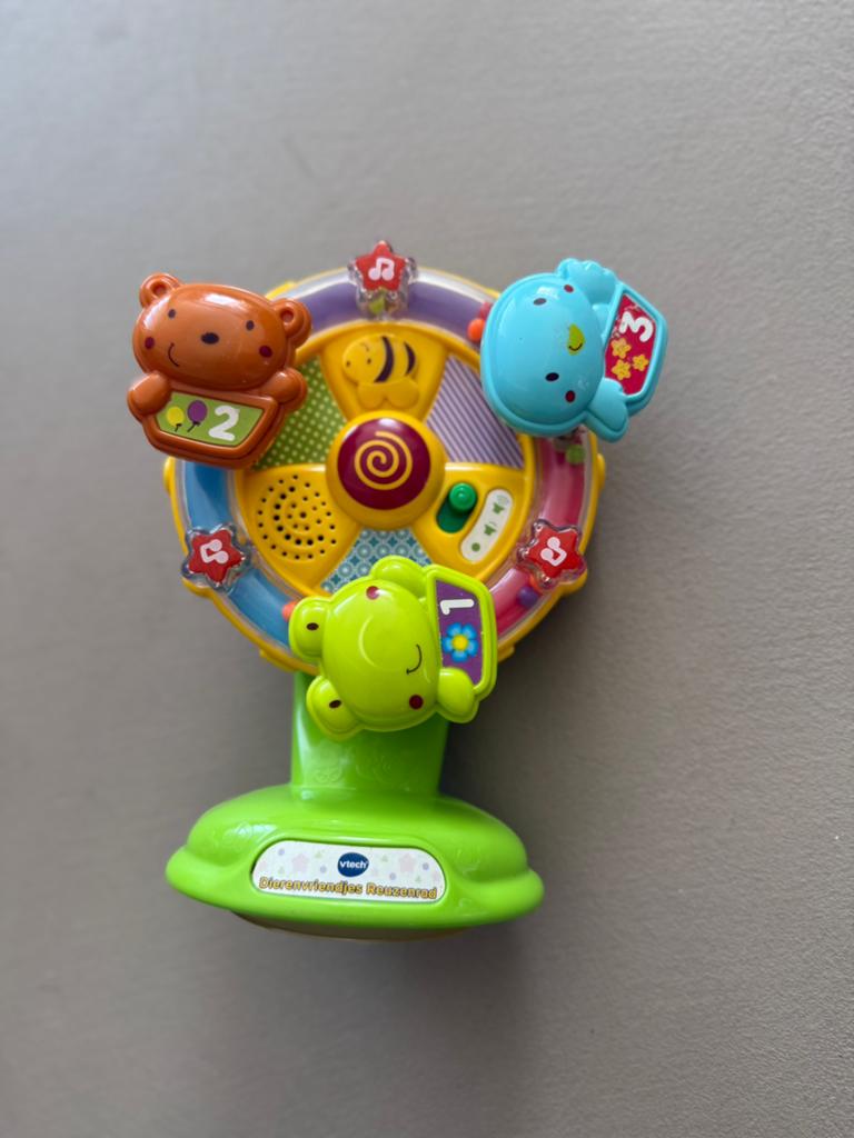Vtech dierenvriendjes reuzenrad, Kinderen en Baby's, Speelgoed | Vtech, Ophalen of Verzenden, Zo goed als nieuw, 6 maanden tot 2 jaar